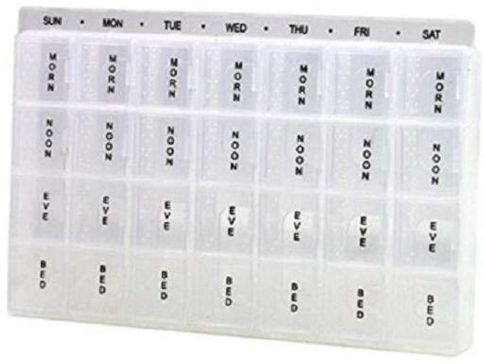 Weekly Medicine Storage Tray Organizer | Multi-Purpose Plastic Medicine Holder Pill Box-image-49