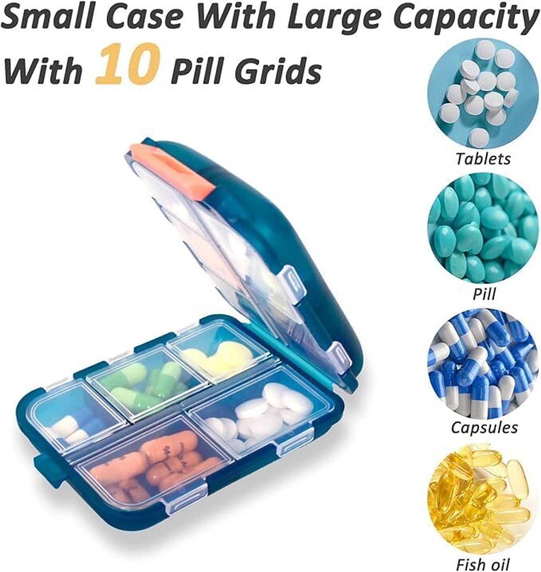 Weekly 4 Pill Pro 7 Day Weekly Tablet Medicine Storage Box/ Medicine Dispenser Pill Box Pill Box-image-42