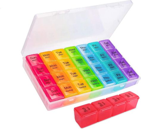 1 Weekly Pill Case - 7 Day Pill Case - Pill Box Pill Box-image-2