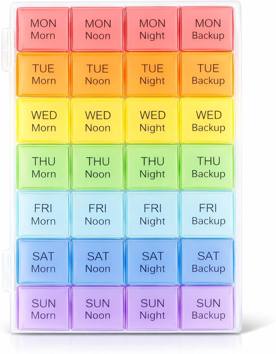 pripiva 4 TIMES DAILY MULTICOLOR DETACHABLE 7 DAY WEEKLY PILL ORGANIZER BOX Pill Box-picture-46