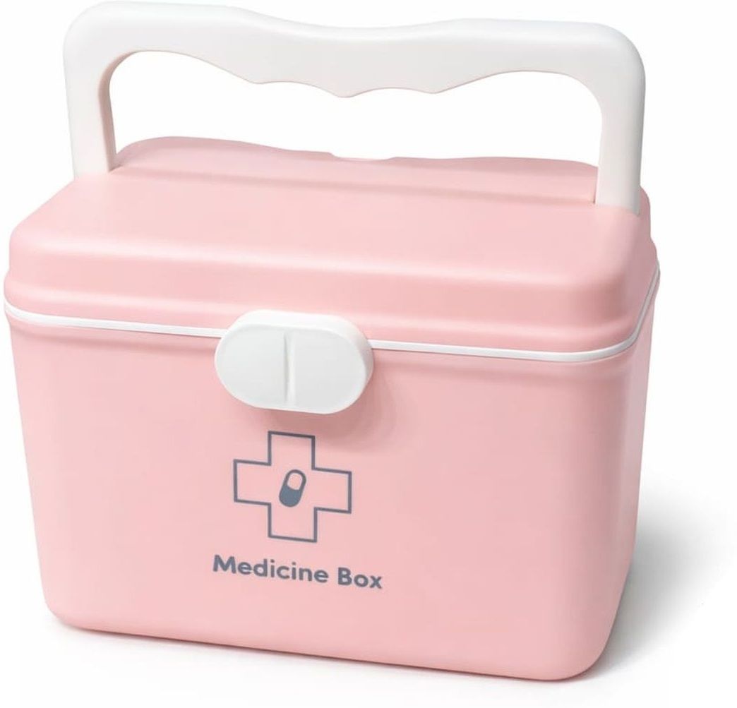 hi mom 0 Day Multi Layer Medicine Storage Box Portable First Aid Organizer with Lock Lid Pill Box-picture-31