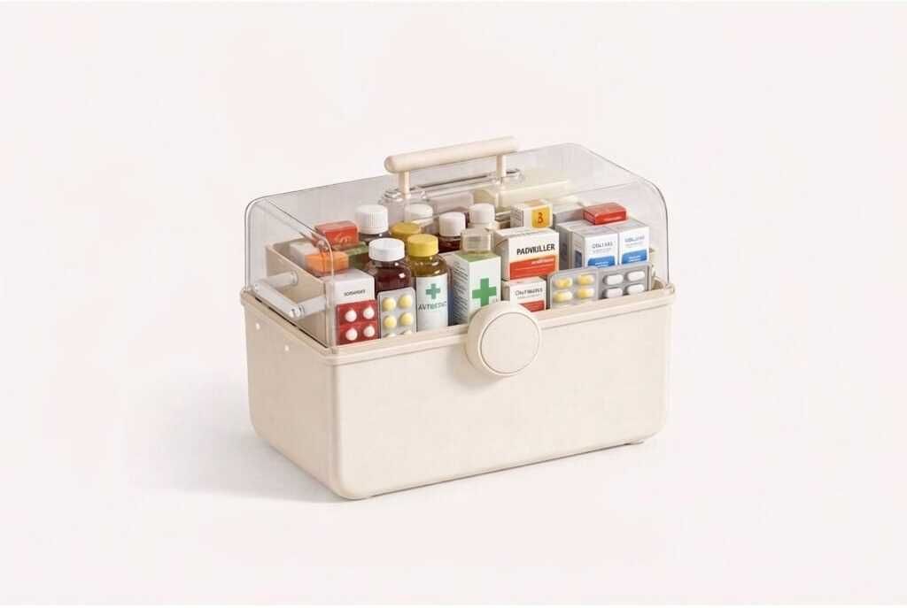 hi mom 0 Day Multi Layer Medicine Storage Box Portable First Aid Organizer with Lock Lid Pill Box-picture-24