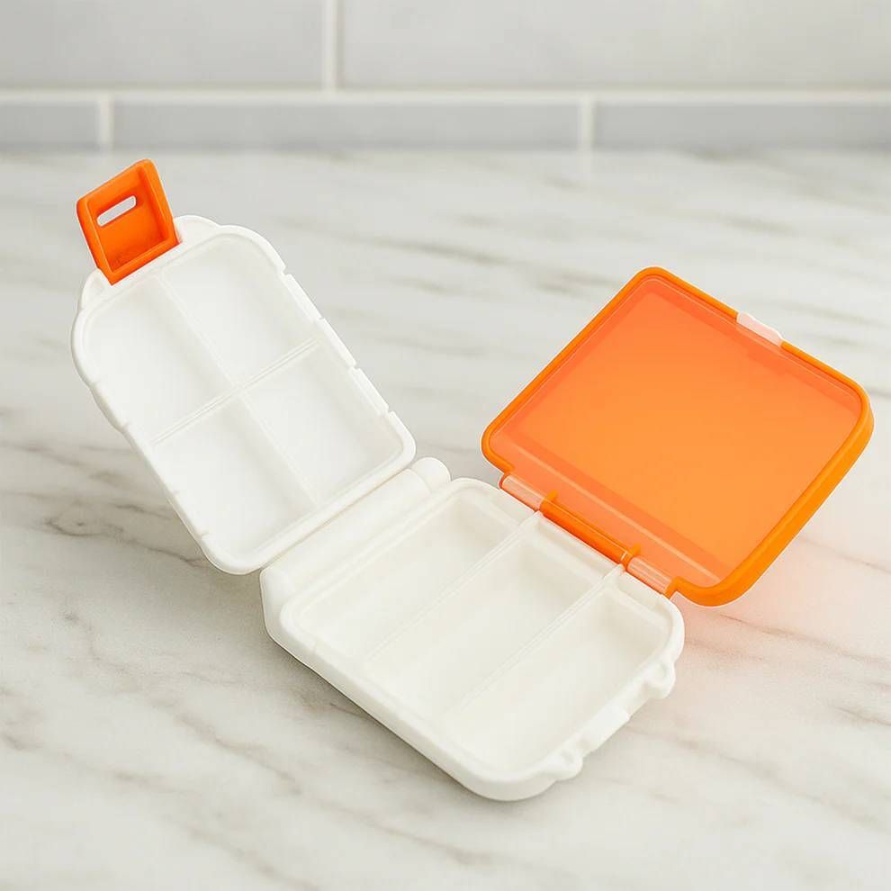 8 Compartment Portable Dual-Sided Pill Organizer Box Pill Box-image-15