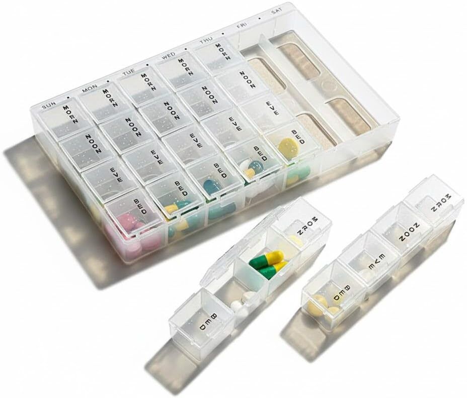 7 Days Weekly Medicine Organizer Box WeeklyCare 7-Day Medicine Organizer Box Pill Box-image-40