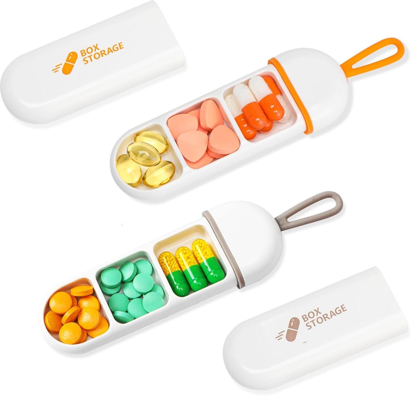 jiyancreation 7-day Daily Pill Box to Hold Vitamins, Small Pill Container Pill Box-picture-31