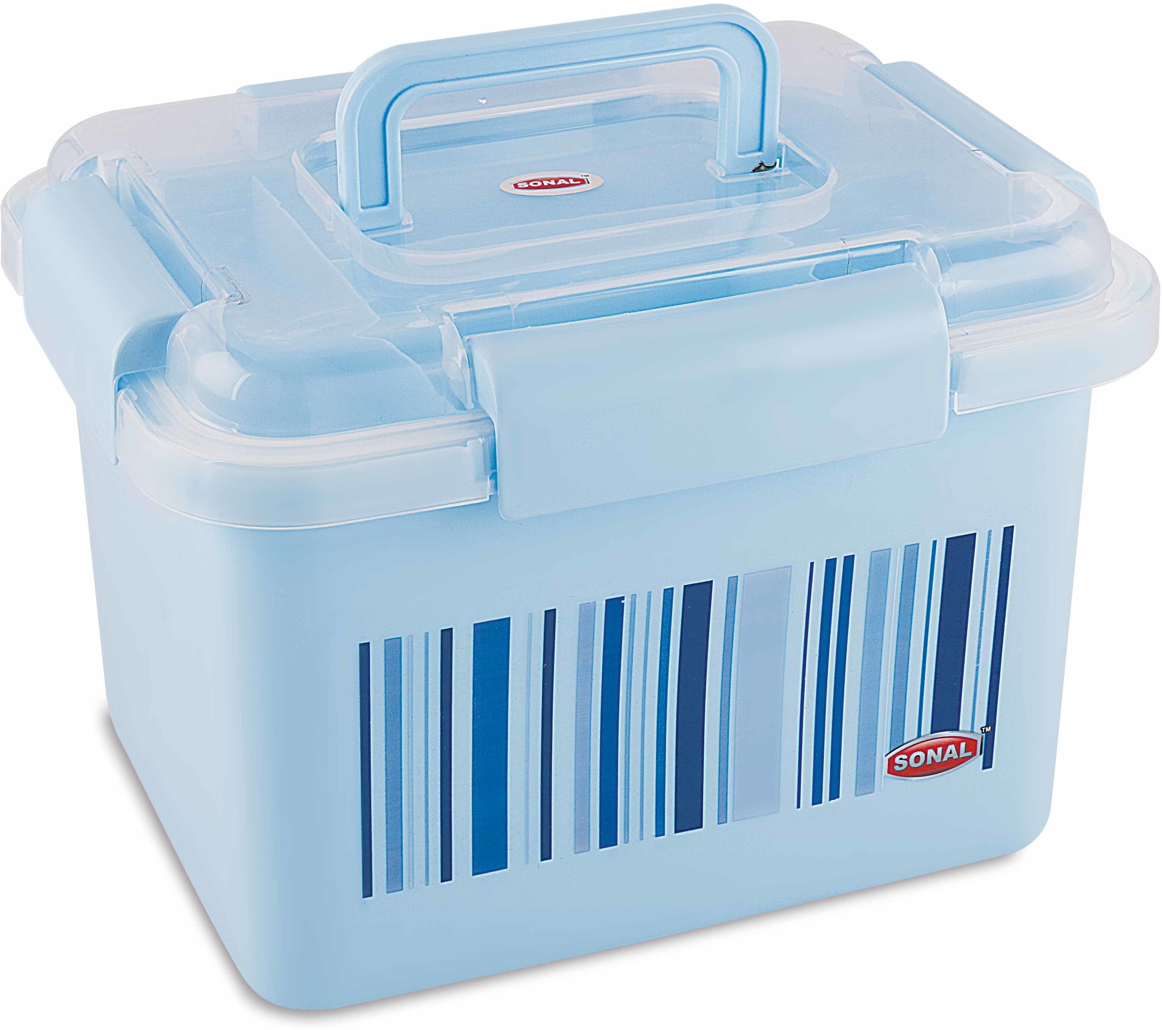 - All Days - Big Medical Storage Box - Special Multipurpose Medical, Pill First Aid Box, Jewelry Box, etc - Size Large - Blue Color - Pill Box-image-3