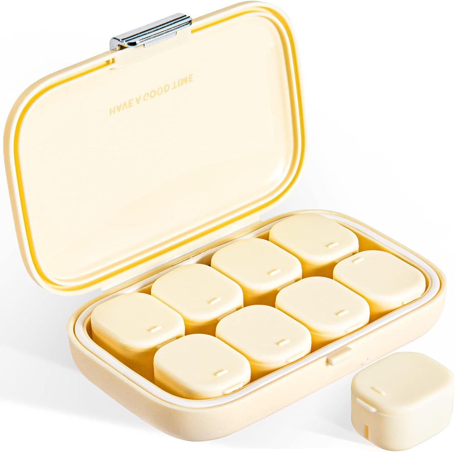 4 Day Pill Organizer Medicine Box Portable Vitamin Case for Men & Women 8 Compartment Pill Box-image-12