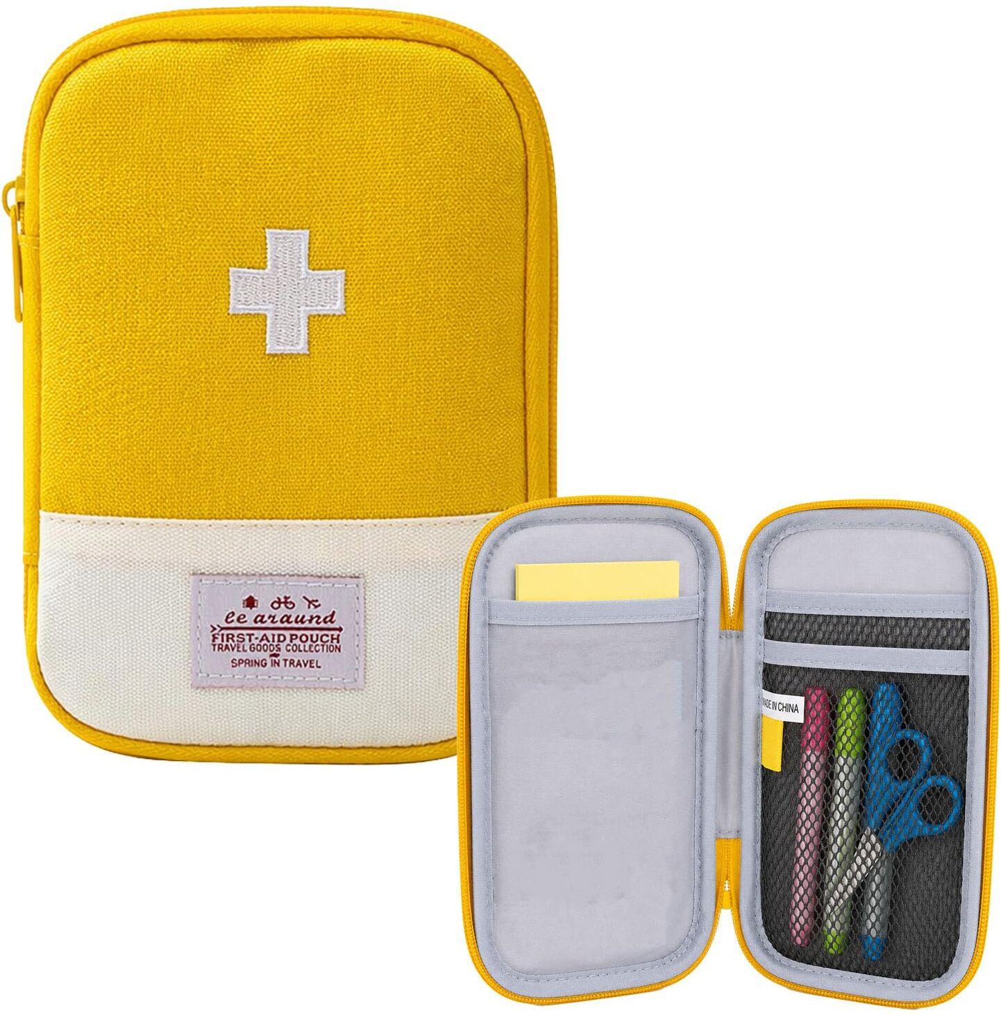 First Aid Pouch – Mini Portable Medicine Bag for Travel Medicine Storage Bag, Pill Organizer, Zipper Medicines Bag Travel, Camping Pill Box-image-11