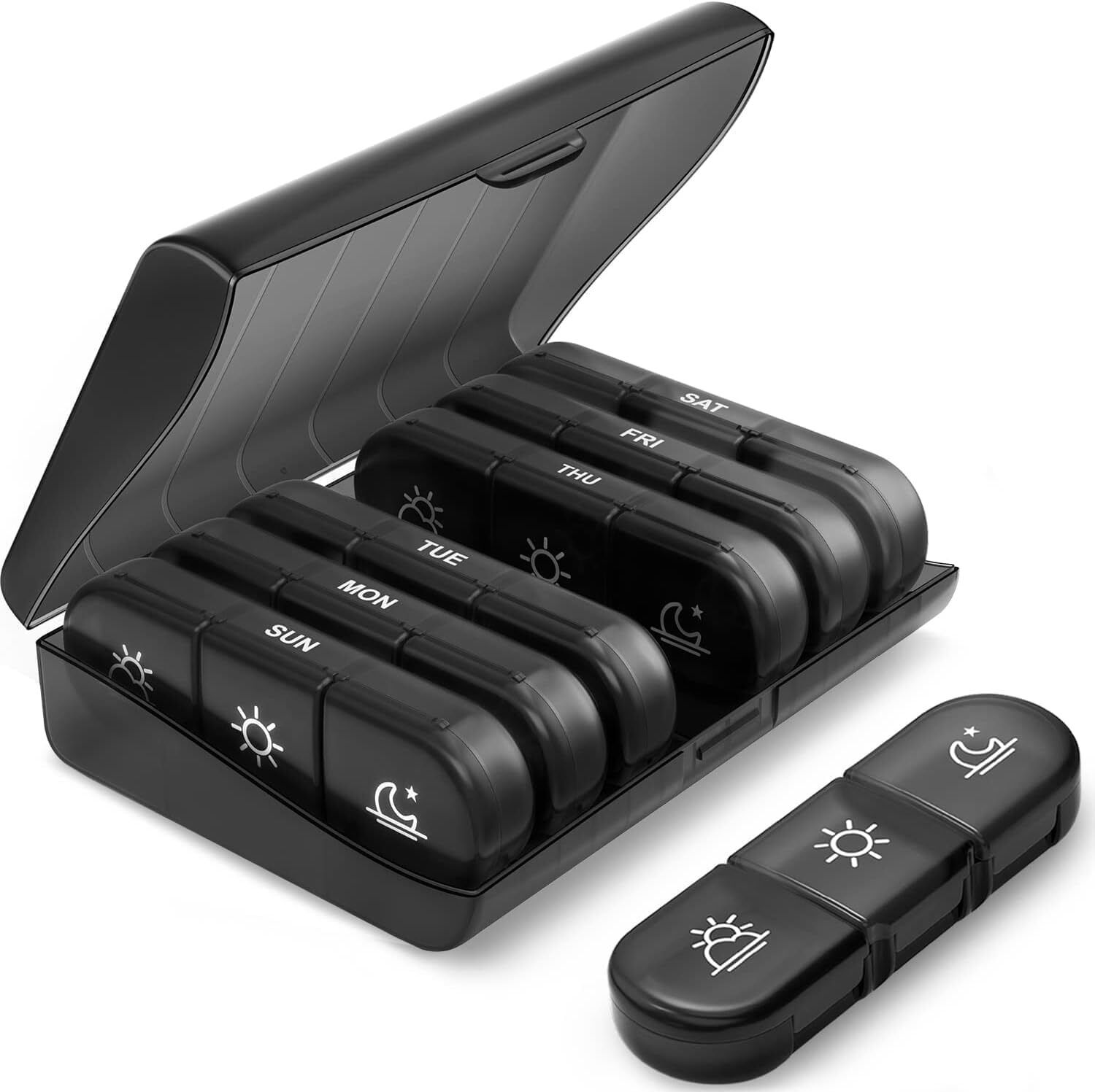 7 Weekly Medicine Organizer Box 03 Times a Day, Travel Pill Box Pill Box-image-19