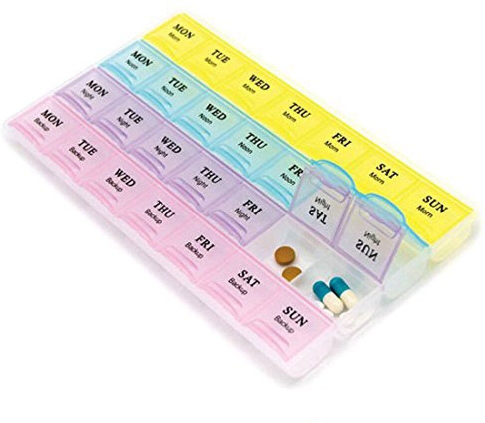 4x7 Weekly 4 Times 7 Days (Morning + Afternoon + Evening + Night) 7 day pill box Pill Box-image-25