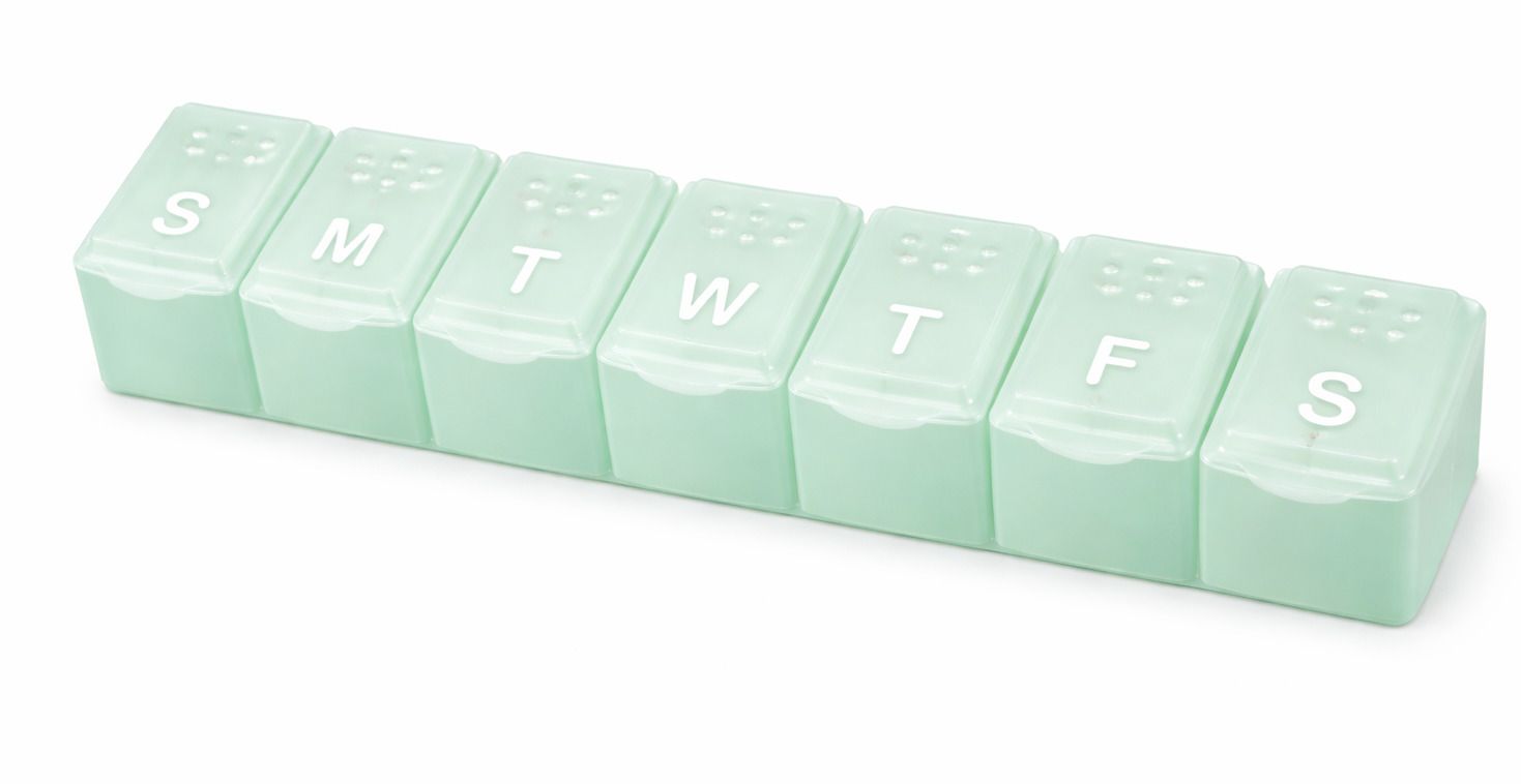 fairbizps 7 day 7 Day Braille Pill Box, Travel-Friendly Medicine Storage Case Pill Box-picture-11