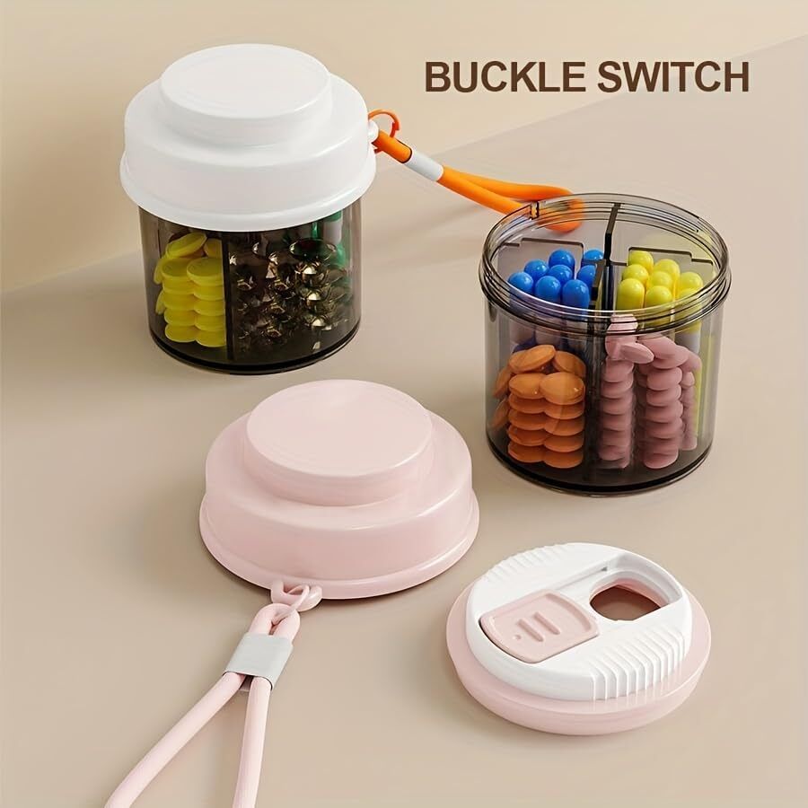 2 4-Compartment Rotating Pill Box Pill Box-image-41