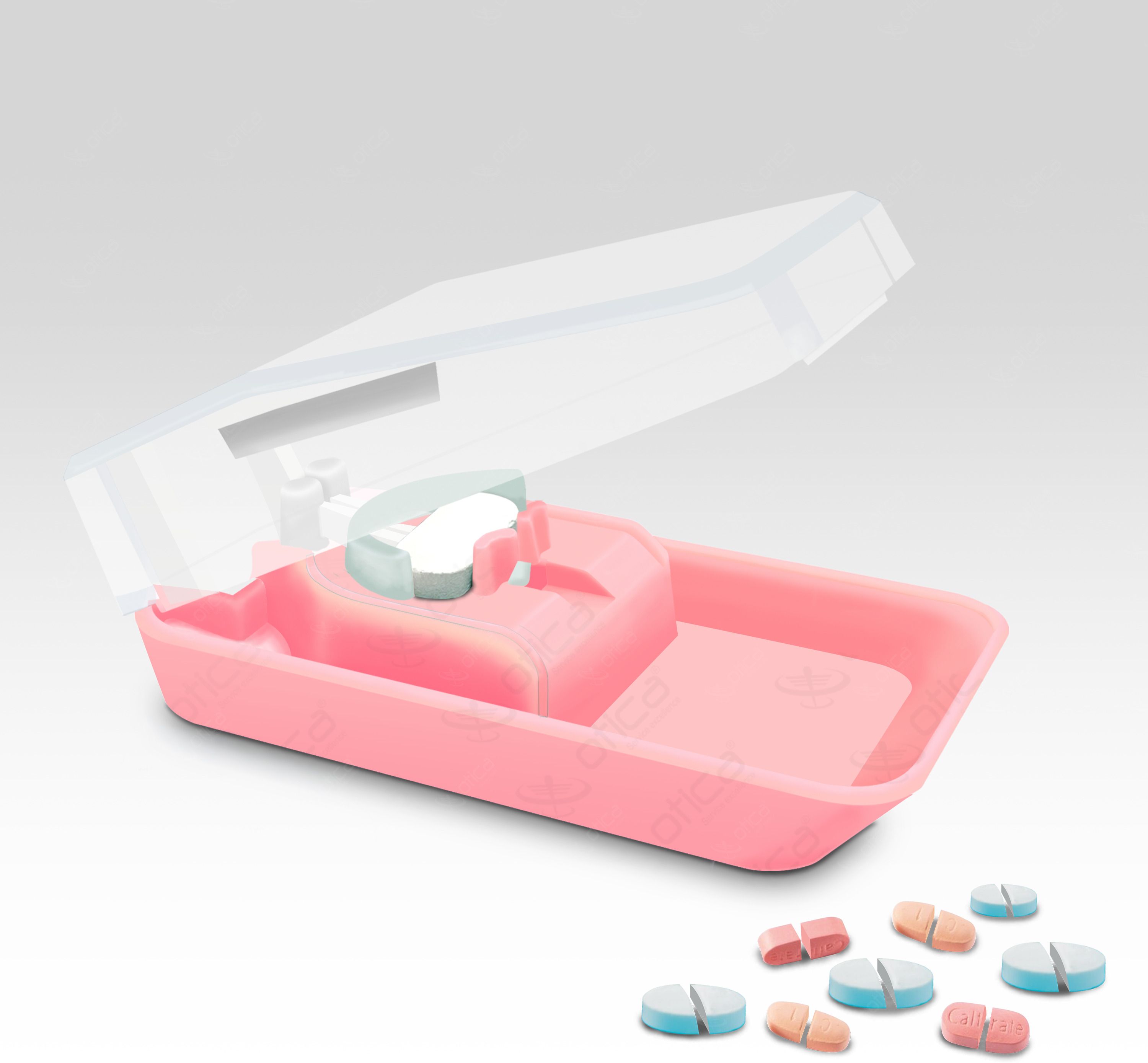 otica Portable Pill Cutter For any size of medicine Manual tablet cutter Easy To Carry/Use Pill Splitter Safely Cut Pills and Vitamins Tablets 1 Unit Manual pill cutter-picture-11