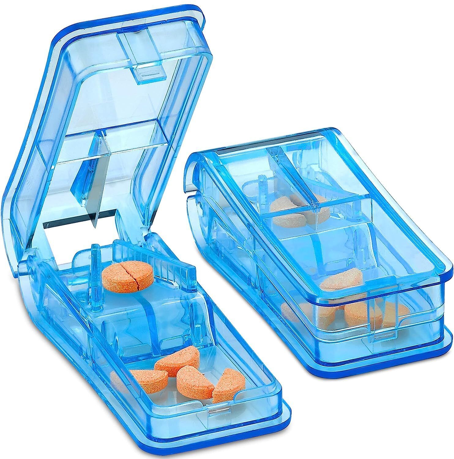 Pill Cutter Box with Storage – Tablet Splitter with Stainless Steel Blade 1 Pcs TP 01 Manual Pill Cutter-image-30