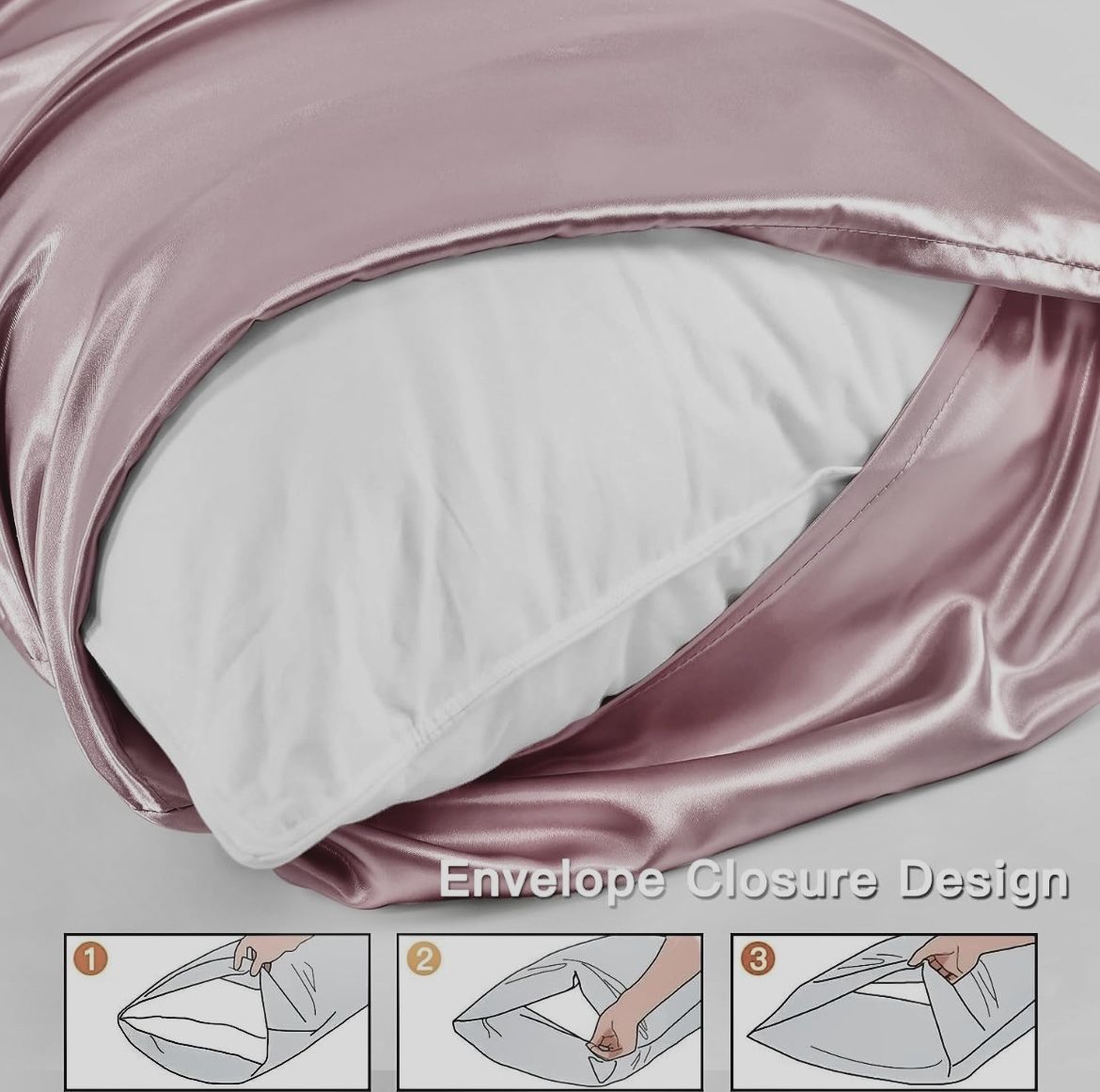 genuine global decor Plain Plain Filled Looped King Size Pillow Protector-picture-40