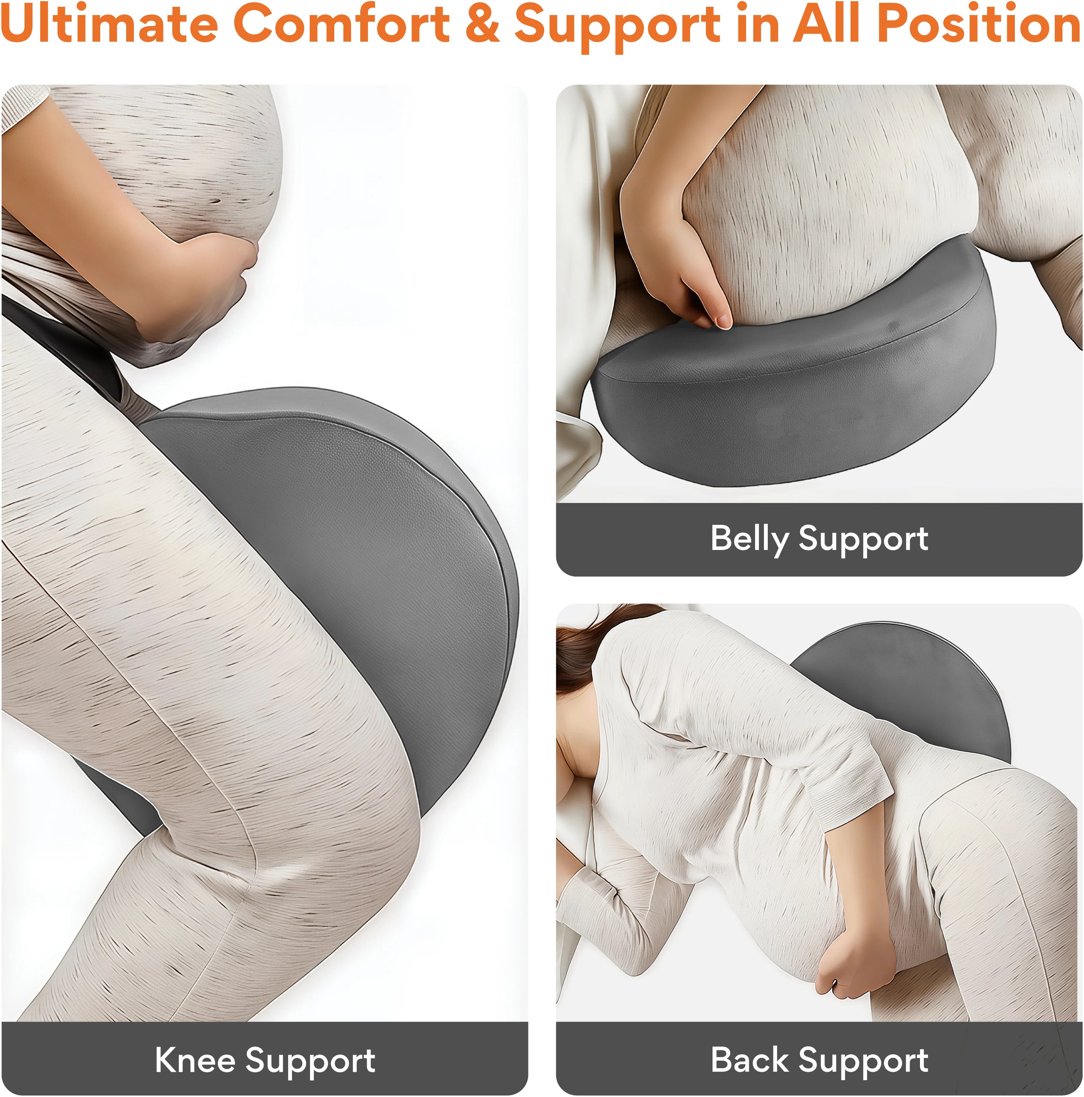 flexove Foam Pregnancy Pillow Pack of 1 Solid-picture-16