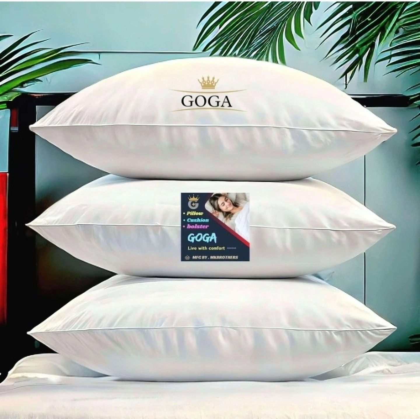 tecsun Microfibre Sleeping Pillow Pack of 3 Abstract-picture-26