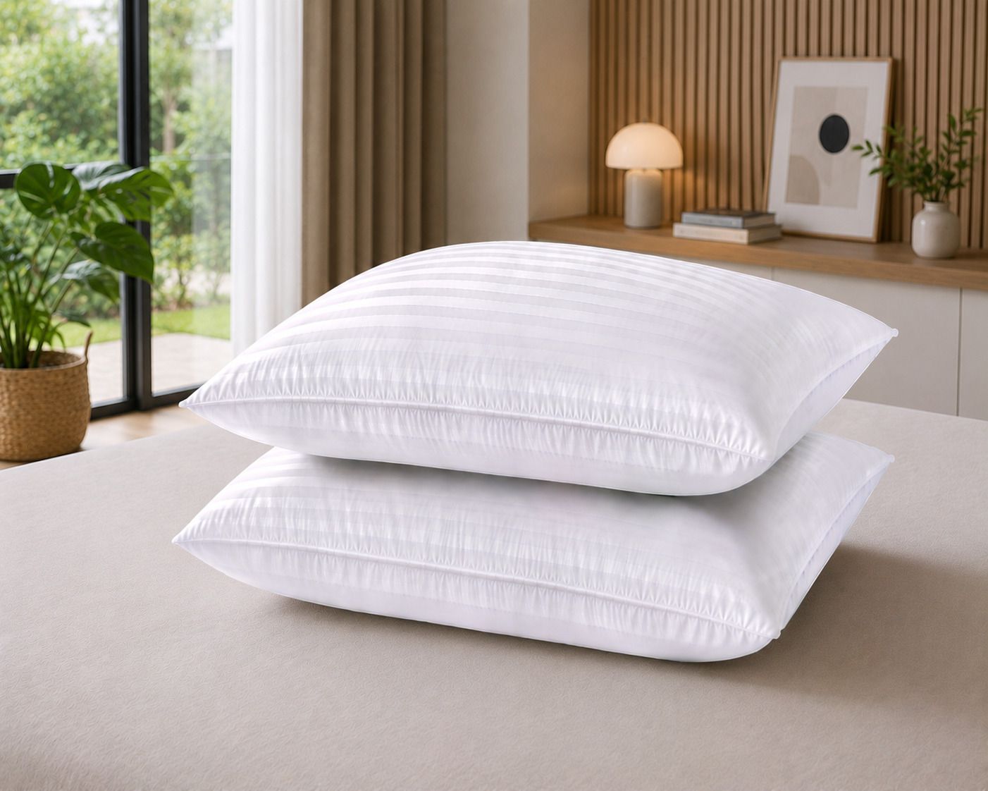 Microfibre Sleeping Pillow Pack of 2 Floral Sifflex Premium Sleep Series-image-8