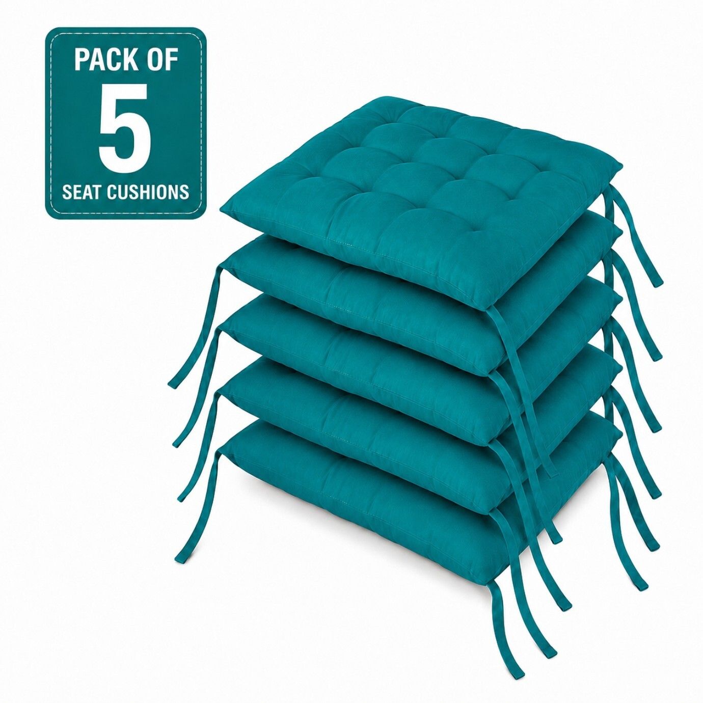 bhebha Microfibre Chair Pad Pack of 5 Solid-picture-18