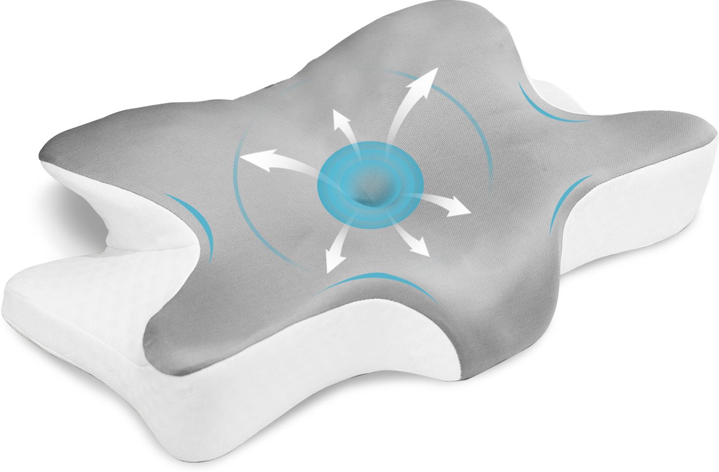 Memory Foam Cervical Pack of 1 Solid Ergonomic Head and Neck Alignment Design For Neck Pain Relief-image-9