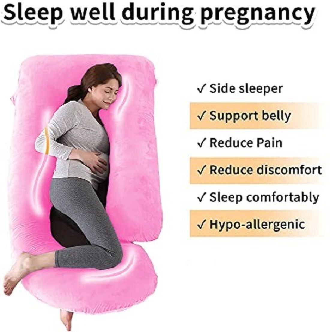ozly Multifunctional Pregnancy Pillow Microfibre, Polyester Fibre Solid Pregnancy Pillow Pack of 1-picture-13