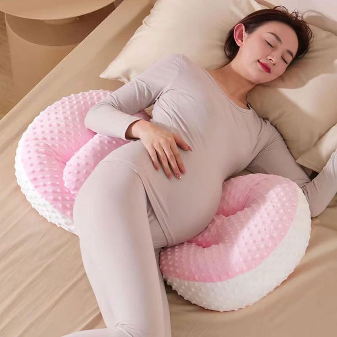 Microfibre Pregnancy Pillow Pack of 1 Printed Maternity Comfort Series-image-35