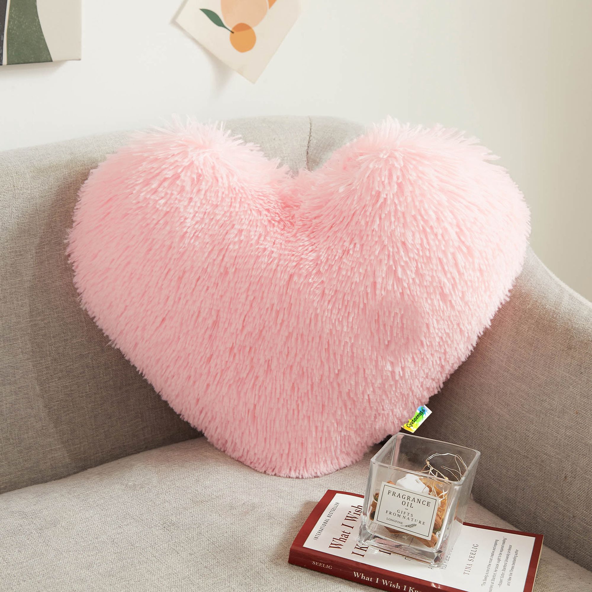 Fur pillow Microfibre Solid Cushion Pack of 1-image-40
