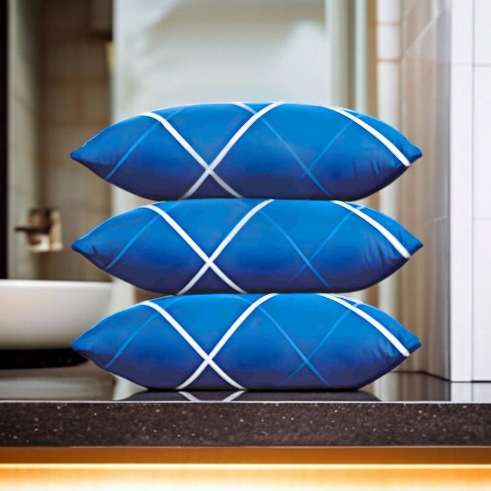 luxury Microfibre Solid Sleeping Pillow Pack of 3-image-16