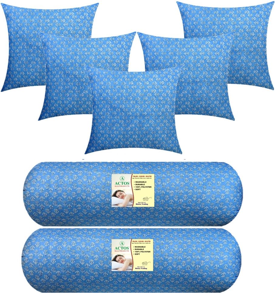 Microfibre Bolster Pack of 7 Floral 5 Cuhion 2-image-21