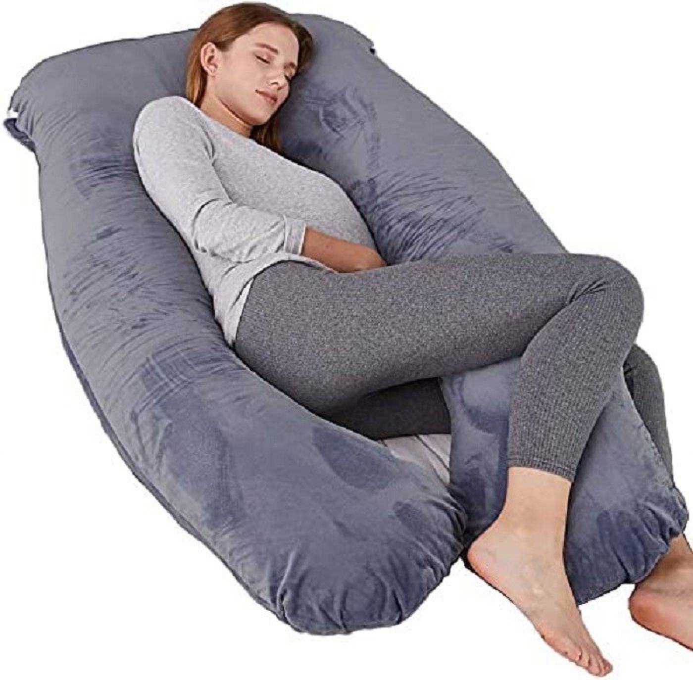wild mint Microfibre Solid Pregnancy Pillow Pack of 1-picture-34