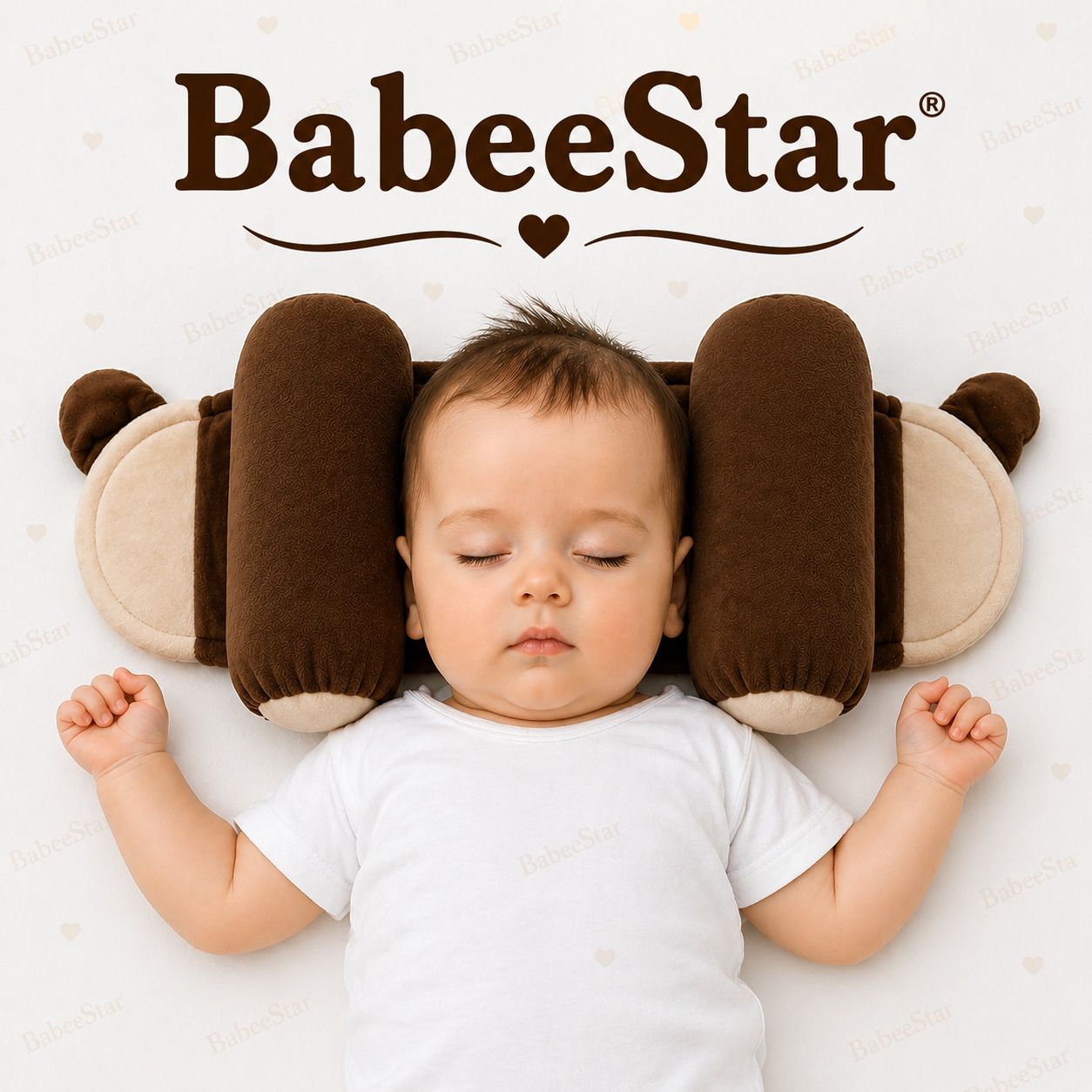 Cotton Baby Pillow Pack of 1 Solid Baby Slide Pillow-image-35