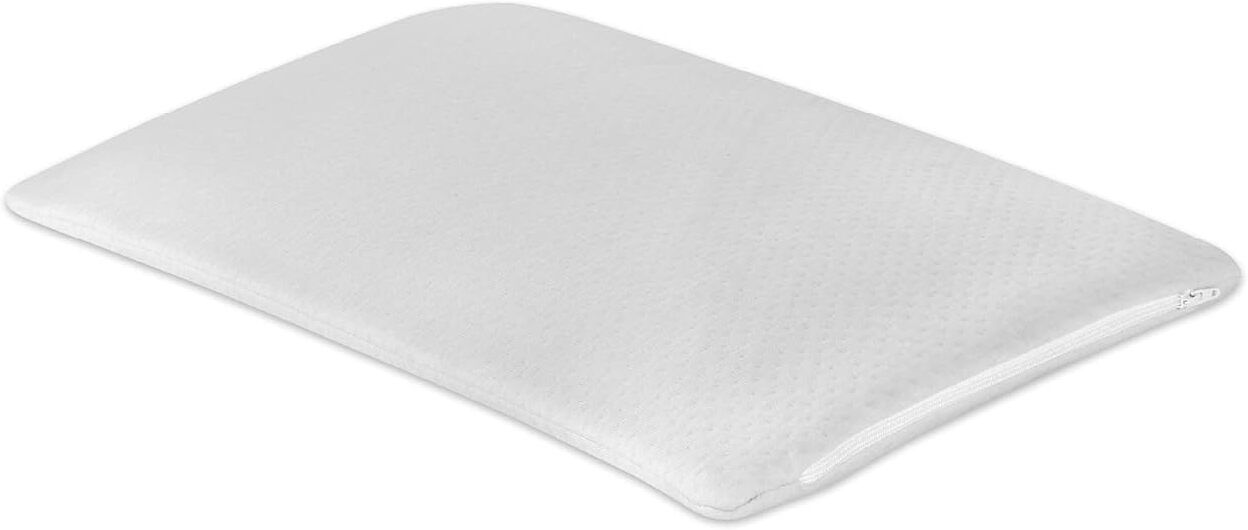 Memory Foam Orthopedic Bed Pillow for Sleeping Slim Bed Pillow Memory Foam Solid Sleeping Pillow Pack of 1