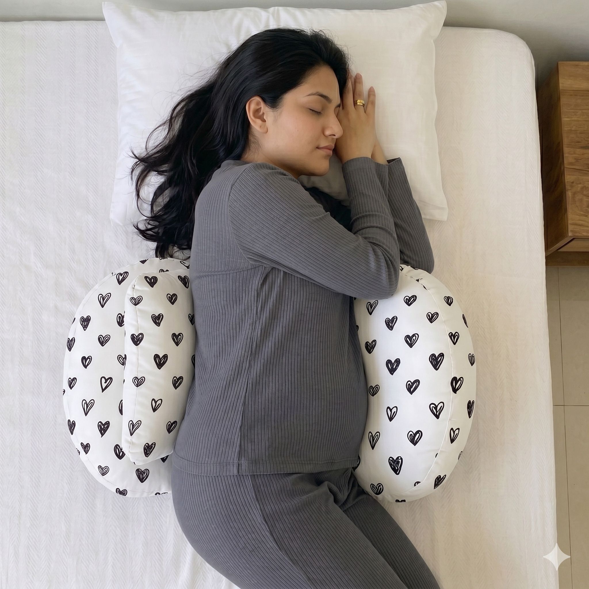toysilo Polyester Fibre Pregnancy Pillow Pack of 1 Printed-picture-12
