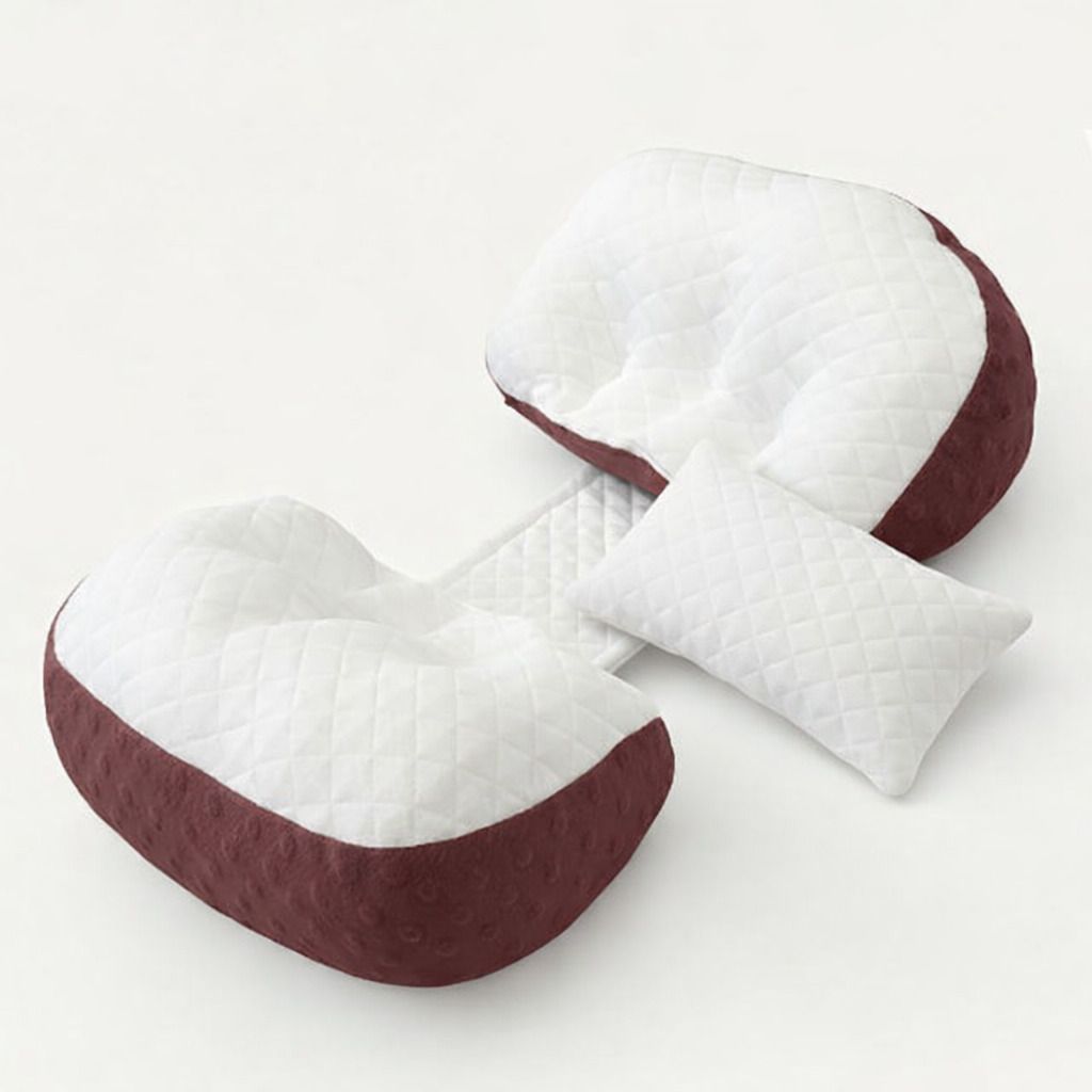 necxy Polyester Fibre Pregnancy Pillow Pack of 2 Solid-picture-17