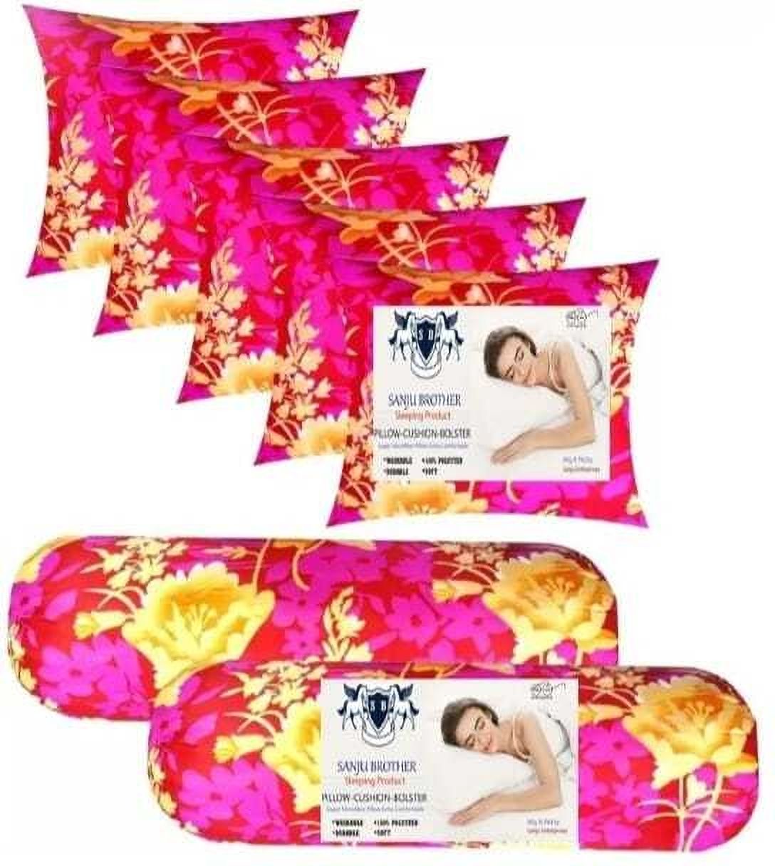 Microfibre Bolster Pack of 7 Solid LUXORY-image-48