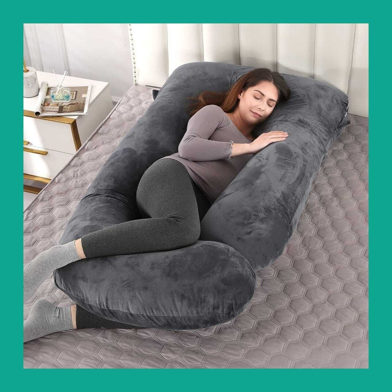 rolling animal Cotton Pregnancy Pillow Pack of 1 Solid luxury-picture-16
