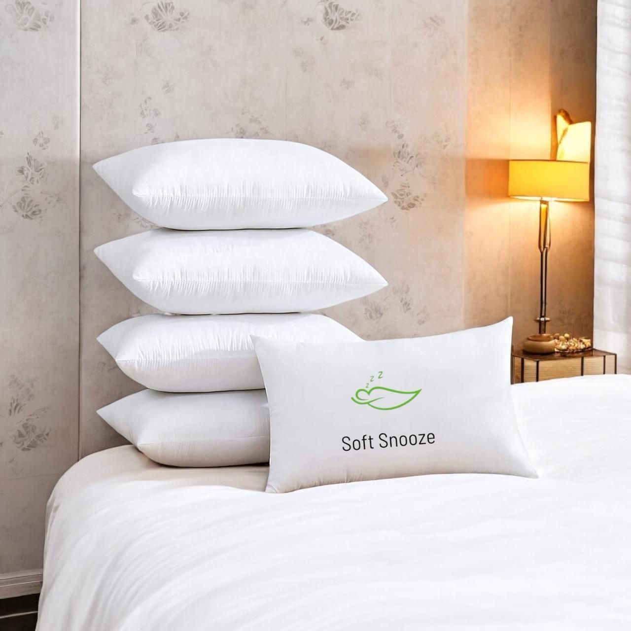 soft snooze Microfibre Sleeping Pillow Pack of 5 Solid Luxury-picture-14
