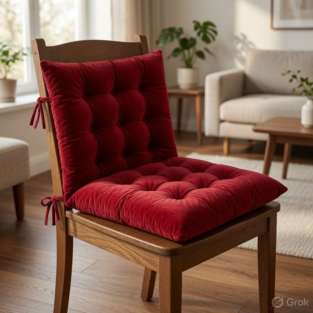 Microfibre Chair Pad Pack of 2 Solid-image-17