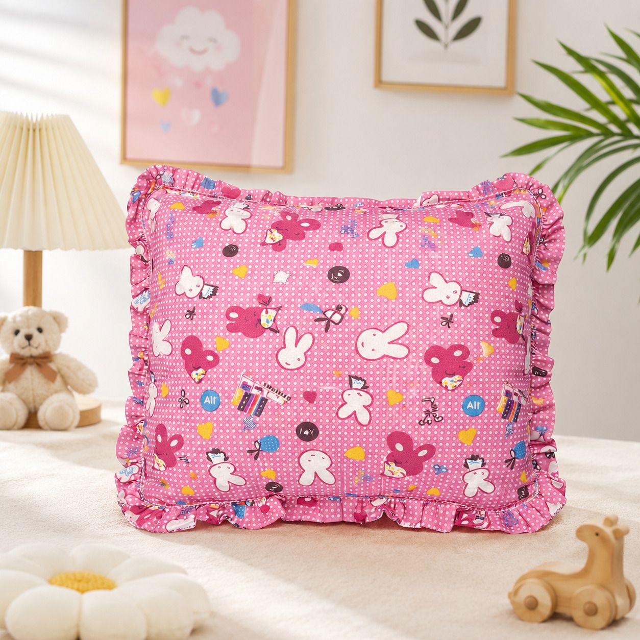 mother desire Cotton Baby Pillow Pack of 1 Printed Rabbit-picture-28
