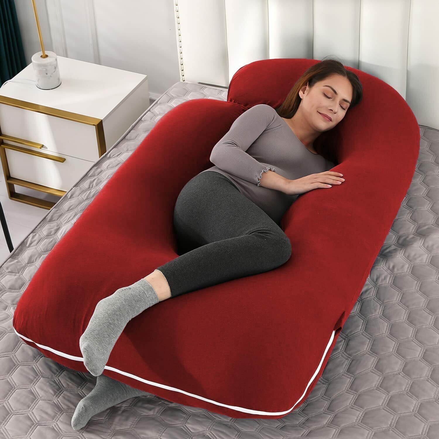 crafty fox Microfibre, Polyester Fibre Solid Pregnancy Pillow Pack of 1-picture-26