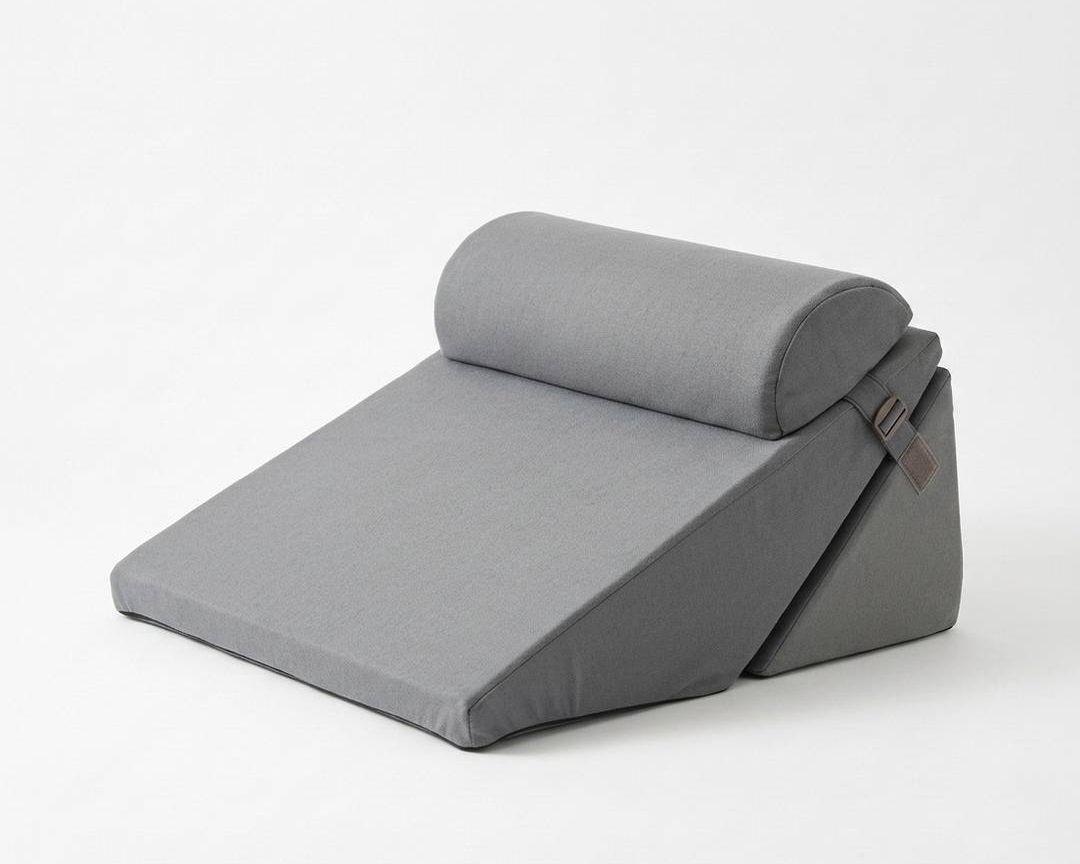 Foam Orthopaedic Pillow Pack of 1 Solid Adjustable Wedge Pillow With Headrest | Neck, Back, Leg Elevation-image-7