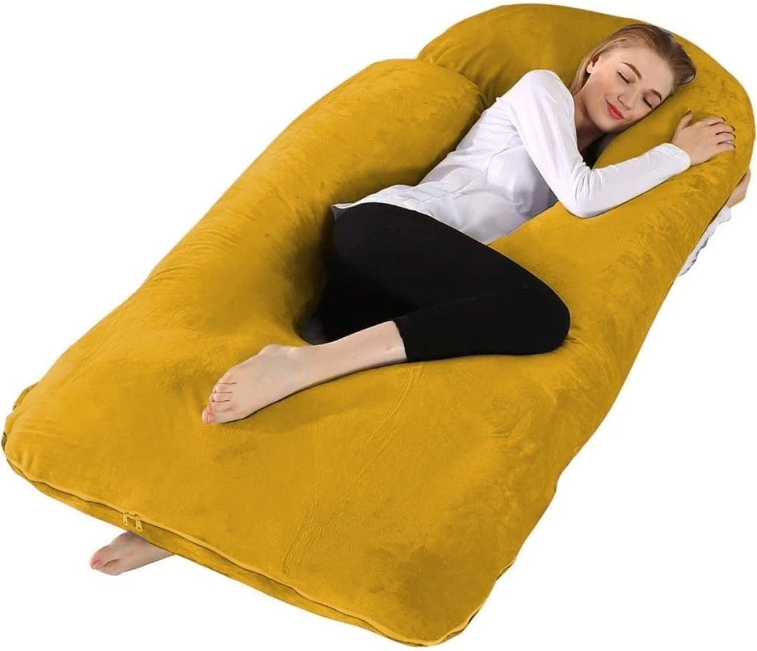 masterg Cotton, Microfibre Pregnancy Pillow Pack of 1 Solid comfort luxury pregnancy-picture-14
