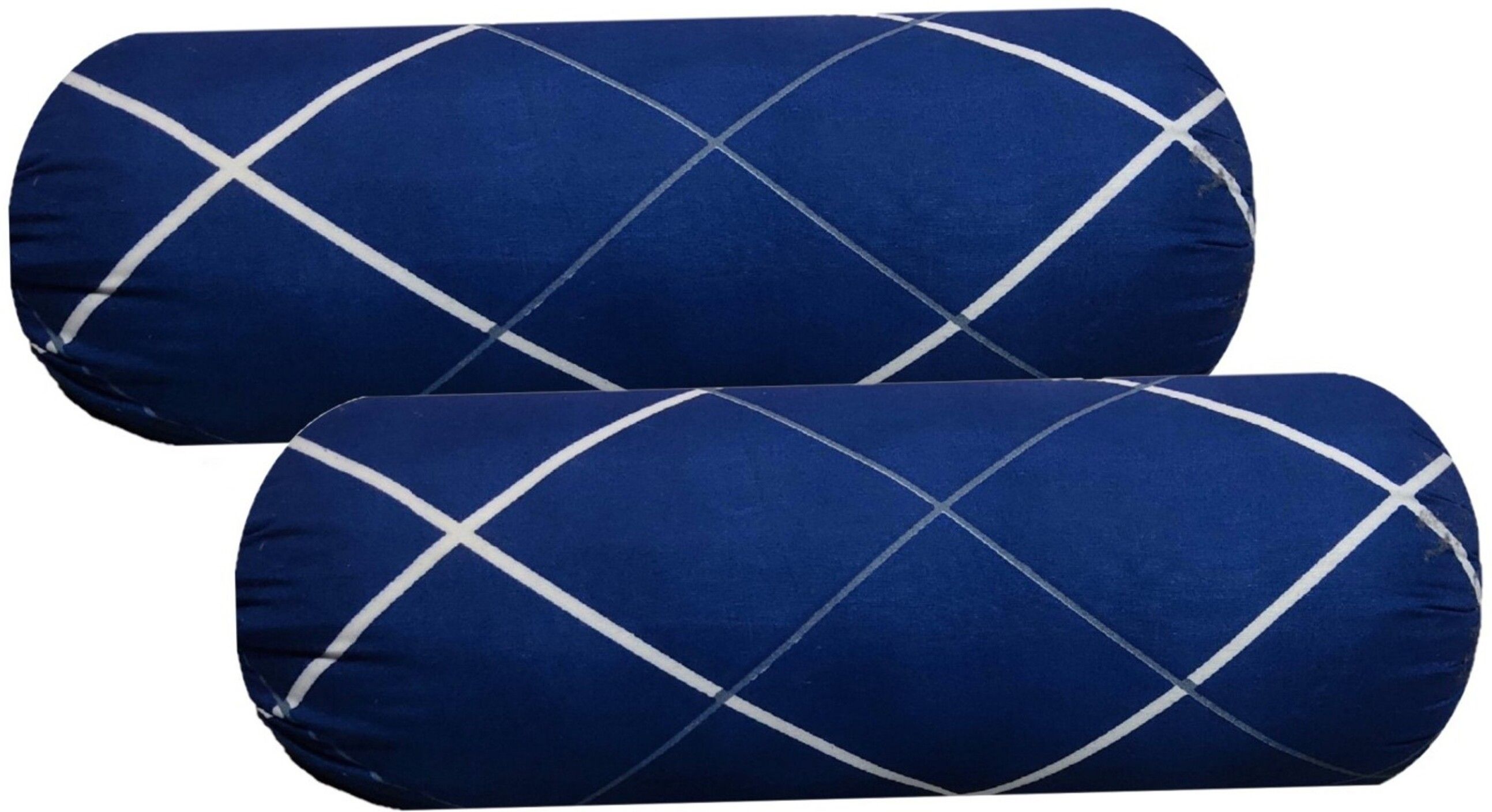 gkm Round Bolster Microfibre Stripes Cushion Pack of 2-picture-13