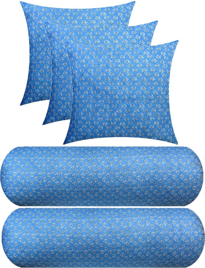 changers 2 Bolster And 3 Microfibre Floral Cushion Pack of 5-picture-16