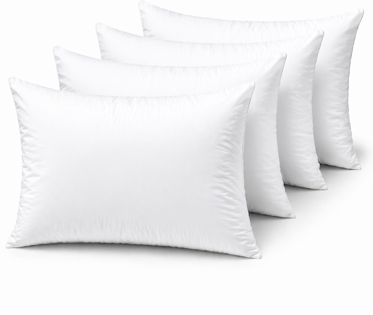 Microfibre Sleeping Pillow Pack of 4 Solid Soft Pillows for Sleeping Fluffy Bed Pillows for Bed-image-5