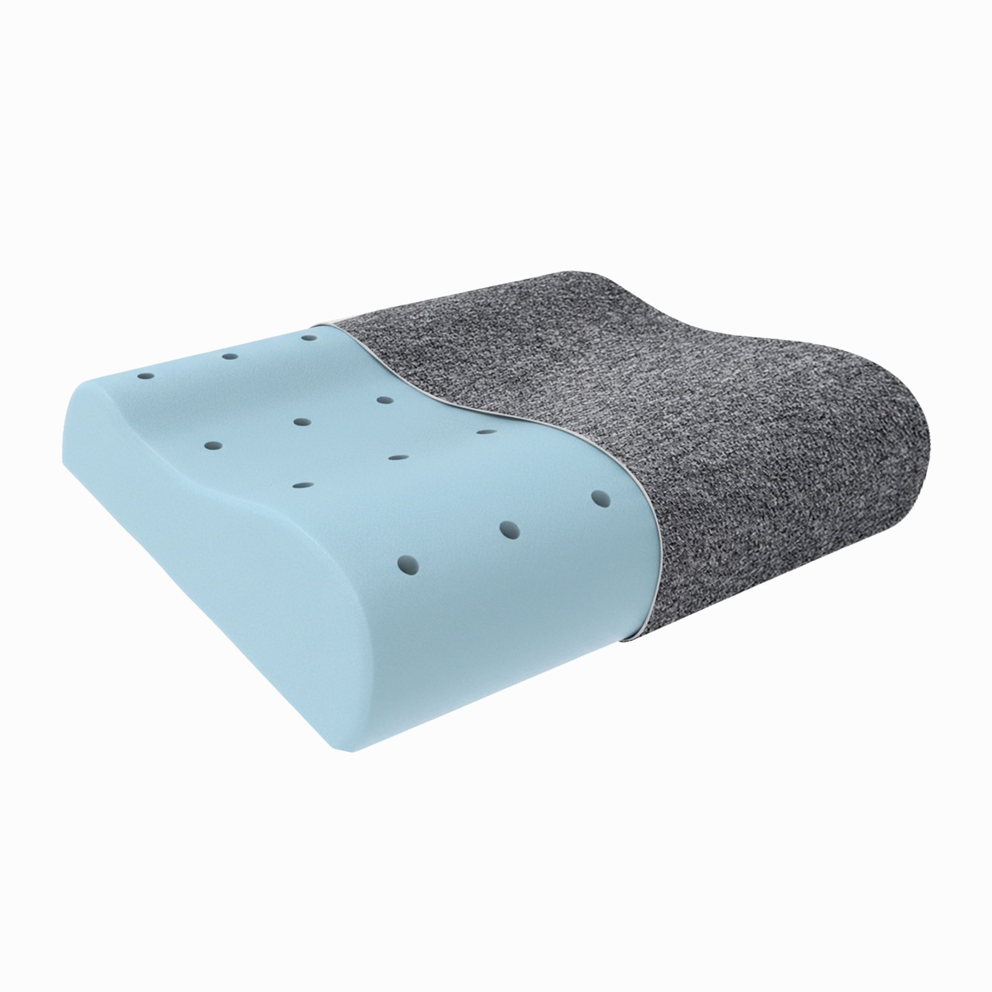 Memory Foam Cervical Pack of 1 Solid Orthopedic Memory Foam Cervical Pillow for Neck & Shoulder Pain with Outer Cover-image-5