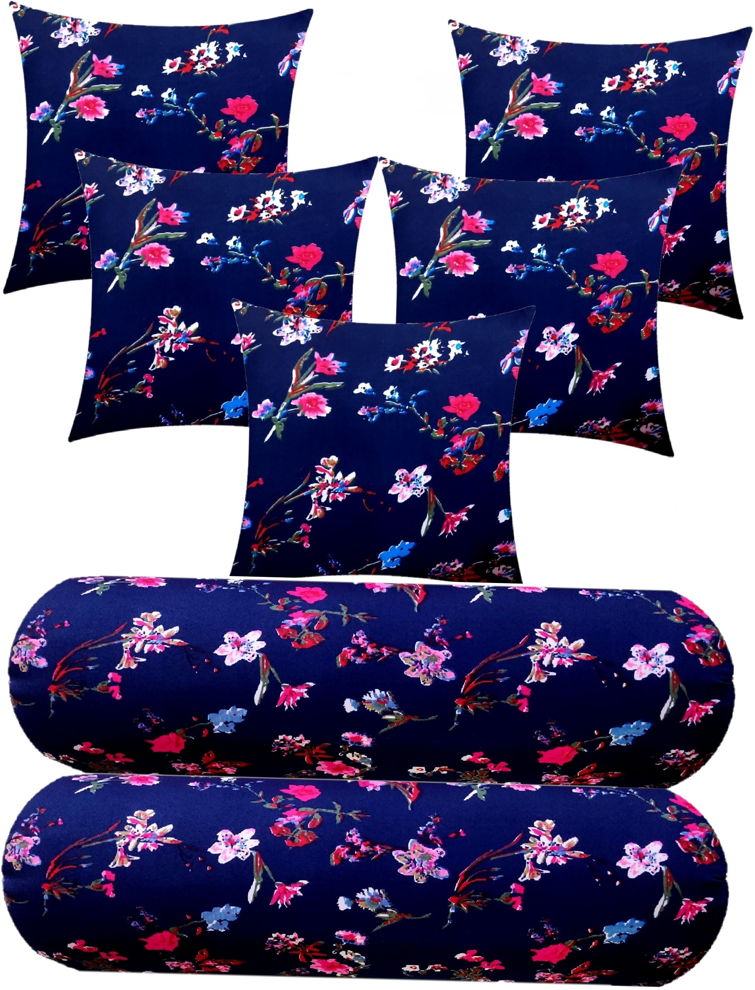 actos Microfibre Bolster Pack of 7 Floral-picture-16