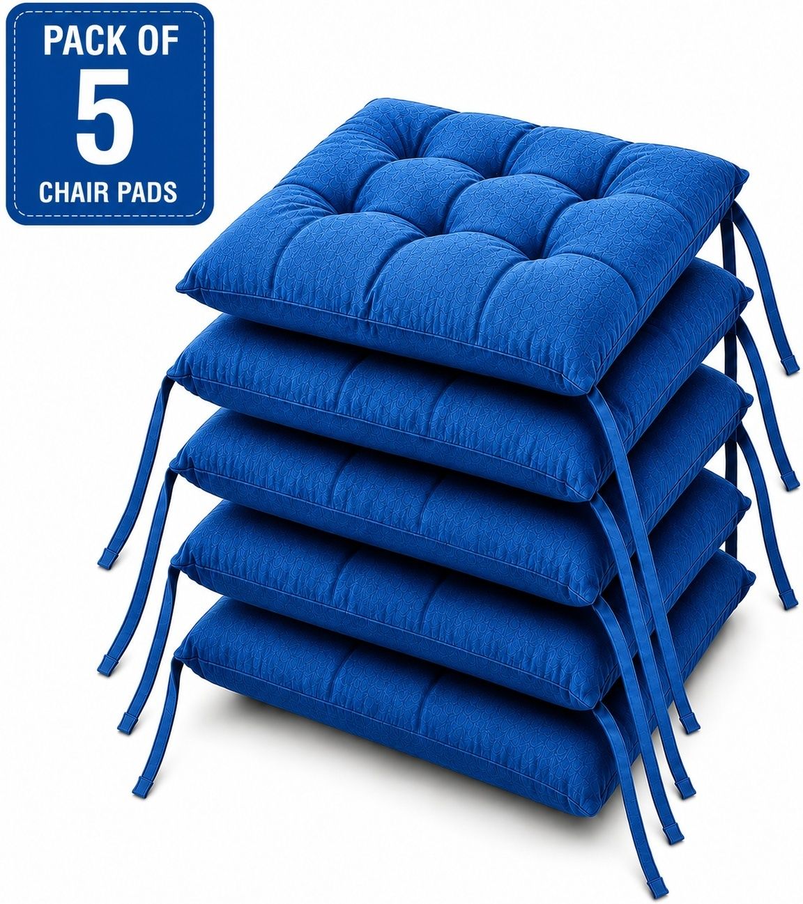 bhebha Microfibre Chair Pad Pack of 5 Solid-picture-22