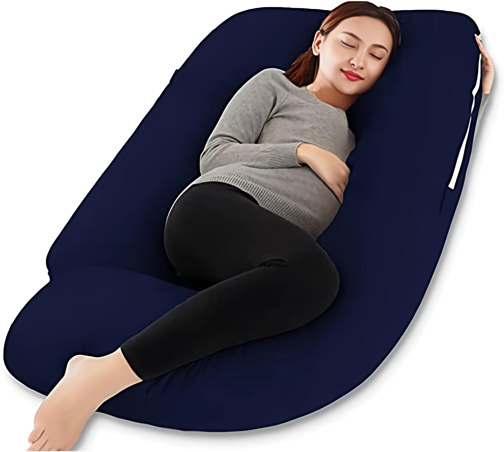 prifarodo Microfibre Pregnancy Pillow Pack of 1 Solid luxury pregnancy pillow-picture-10