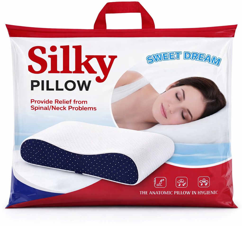 Memory Foam, Gel Orthopaedic Pillow Pack of 1 Geometric ORTHO-image-18